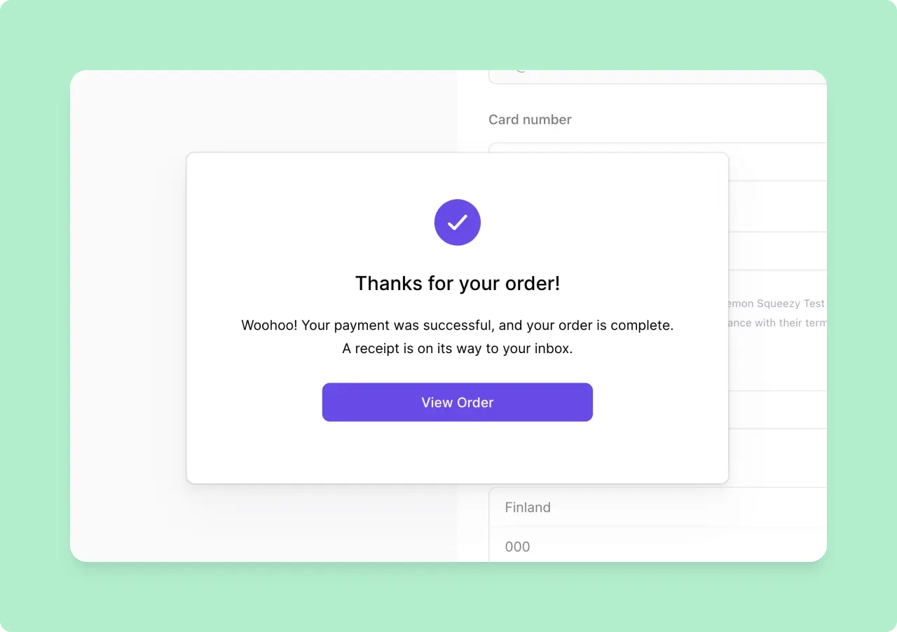 Lemon Squeezy: The Confirmation Modal