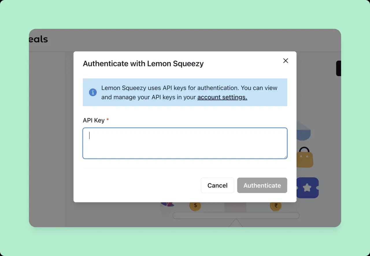 Lemon Squeezy: Parity Deals Add API Key