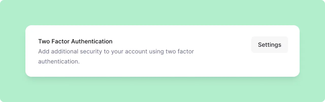 Lemon Squeezy: Two-Factor Authentication