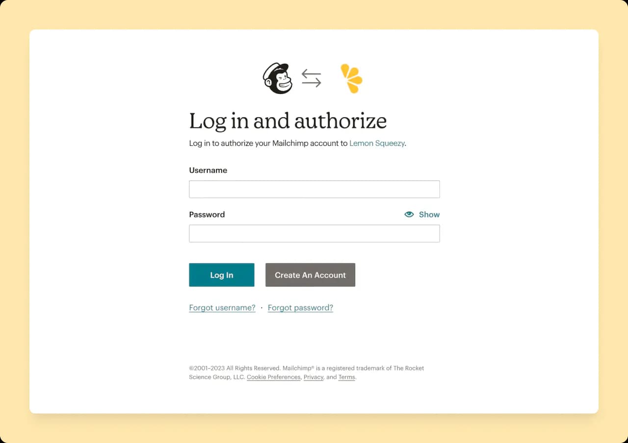 Lemon Squeezy: Mailchimp integration